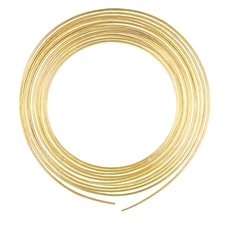 5 meter messingtråd, 1 mm tyk.